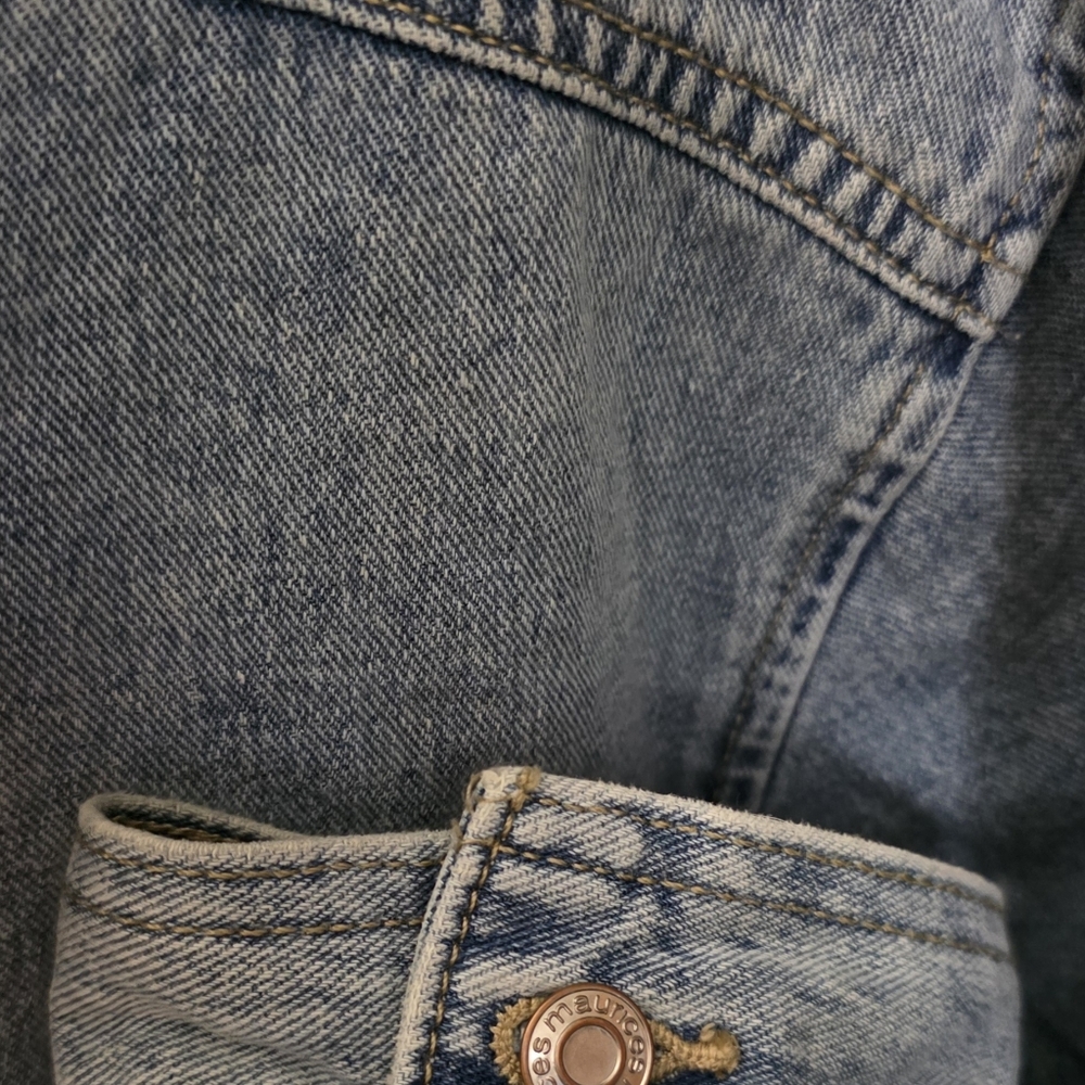 Maurices Light Blue Denim Shacket - Picture 7 of 7